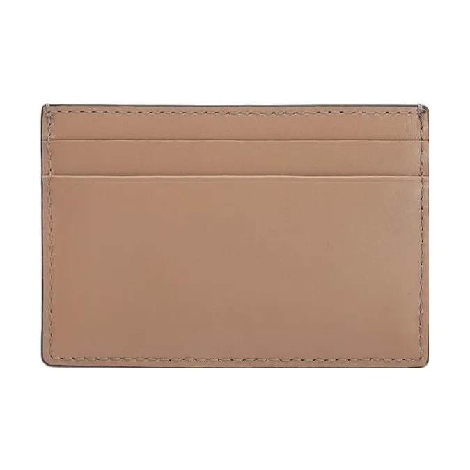 Furla Brava Camelia Soft Calfskin Card Clip Card Holder Women's Gray-1