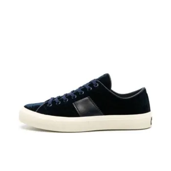 TOM FORD Cambridge Crocodile effect Leather Sneakers