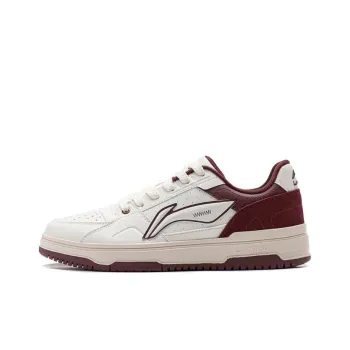 LiNing Tianji 2.0 Slip Resistant Low Top Skateboard Shoes Men's White Red