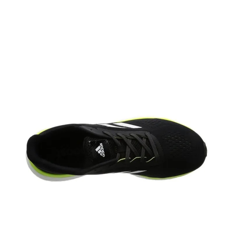 Adidas Response Super 2.0 Low Top Running Shoes Men's Black White Green-3