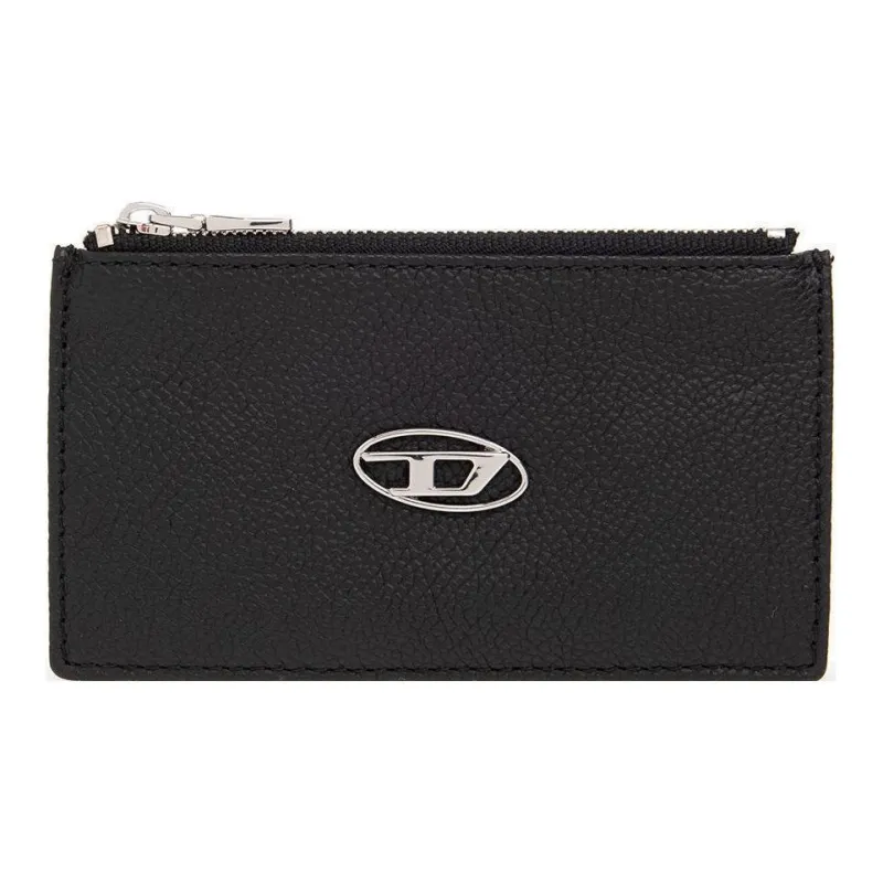 DIESEL Cow Leather Wallets Card Holders Regular Women's Black-2