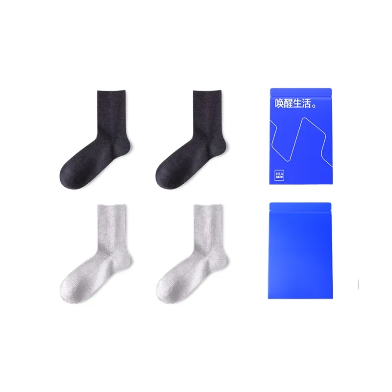 HLA Mid Calf Socks Men's 4 Pack-12