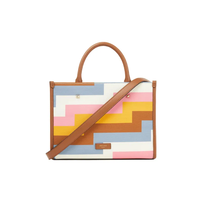 Jimmy Choo Canvas Tote Bag Shopping Bag Canvas Bag Shoulder Bag Crossbody Bag Handbag Women's Multicolor-2