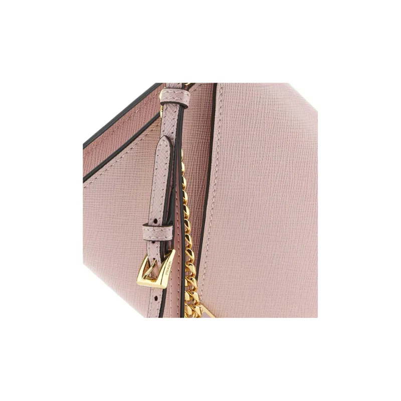 PRADA Leather Shoulder Bag Crossbody Bag Wallet Women's Pink-3