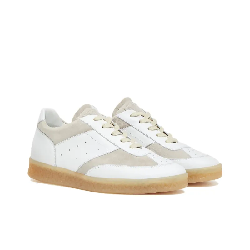 Maison Margiela MM6 White Beige Suede Women's-2