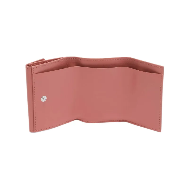 JIL SANDER Calfskin Wallet Mini Women's Pink-3