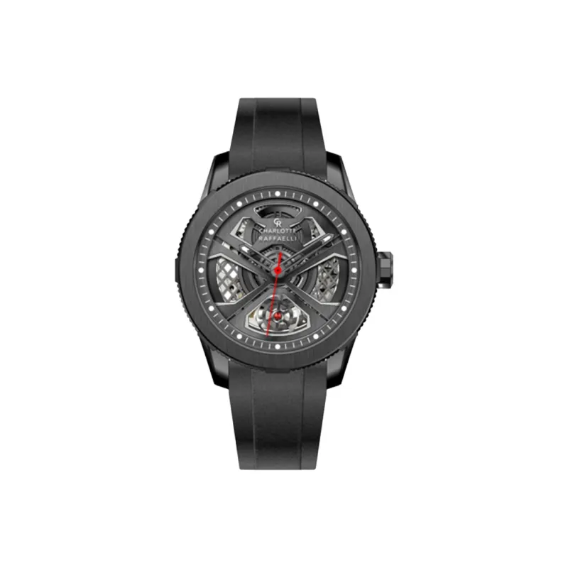 CHARLOTTE RAFFAELLI· The Heart Of Machinery Series X Mecha Wrist Watch Mechanical Movement Black Dial Men's Watches-10