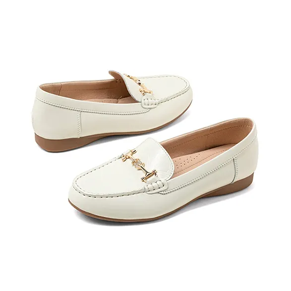 COMELY Loafers Women's Low Top Ecru/Pink/Black-3