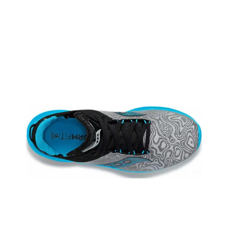 Saucony Kinvara 14 Anti Slip Wear Resistant Low Top Training Running Shoes Men's Gray Black-3