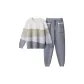 [Men's Crew Neck]Blue & Multicolor