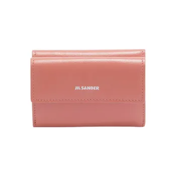 JIL SANDER Calfskin Wallet Mini Women's Pink