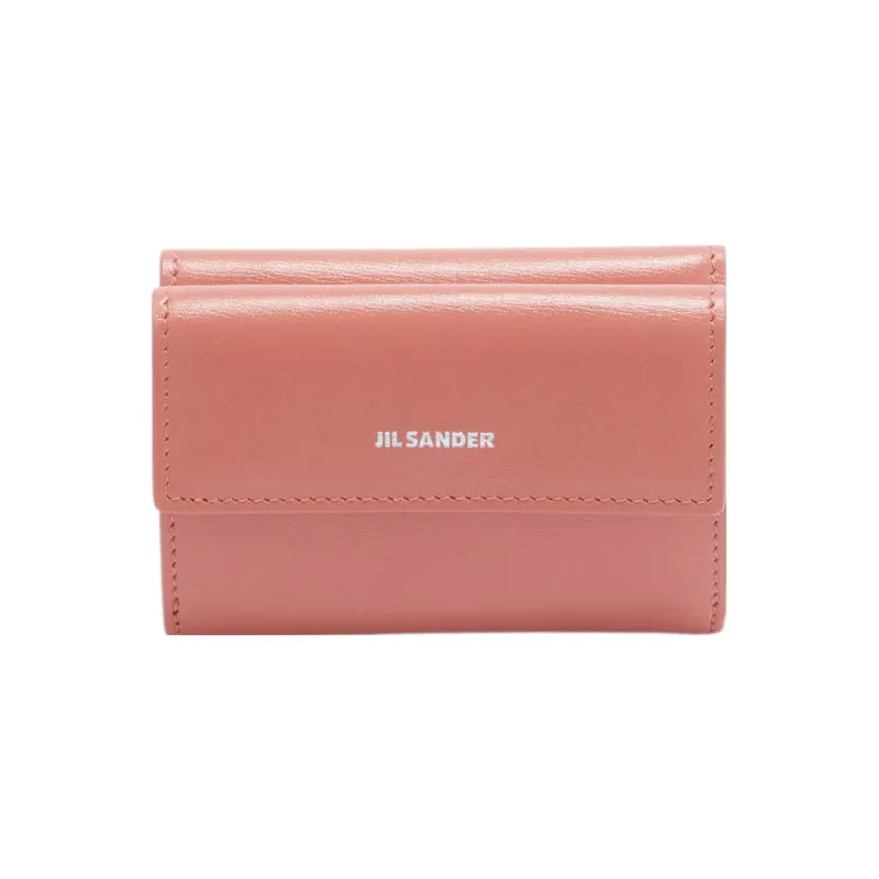 JIL SANDER Calfskin Wallet Mini Women's Pink-0