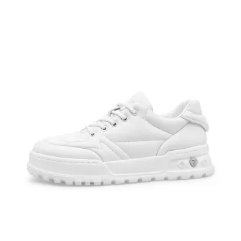 YEDANI Low-Top Skateboard Shoes Men's White