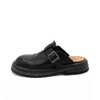 MANTOVA Wrap-toe Slippers Platform Women's Black