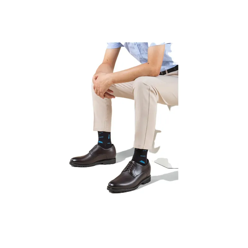 He Jinchang Dress Shoes Men's Dark Brown-7