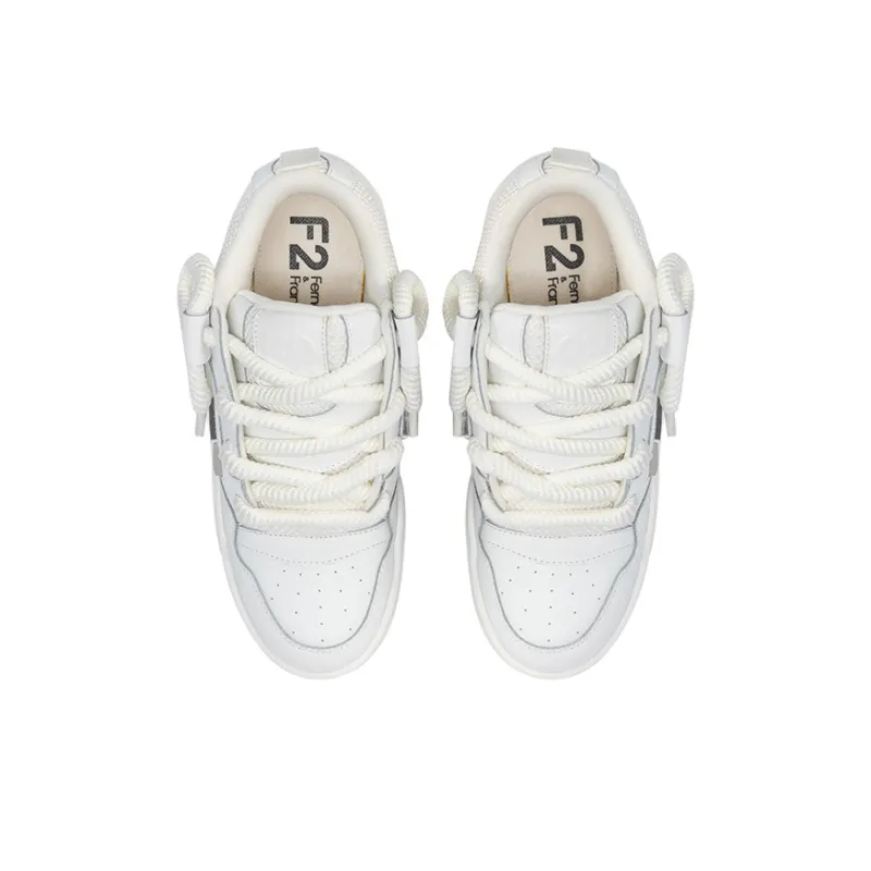 FERNANDA FRANKLIN Flying Fish Series Skateboard Shoes Men Low-Top White-2
