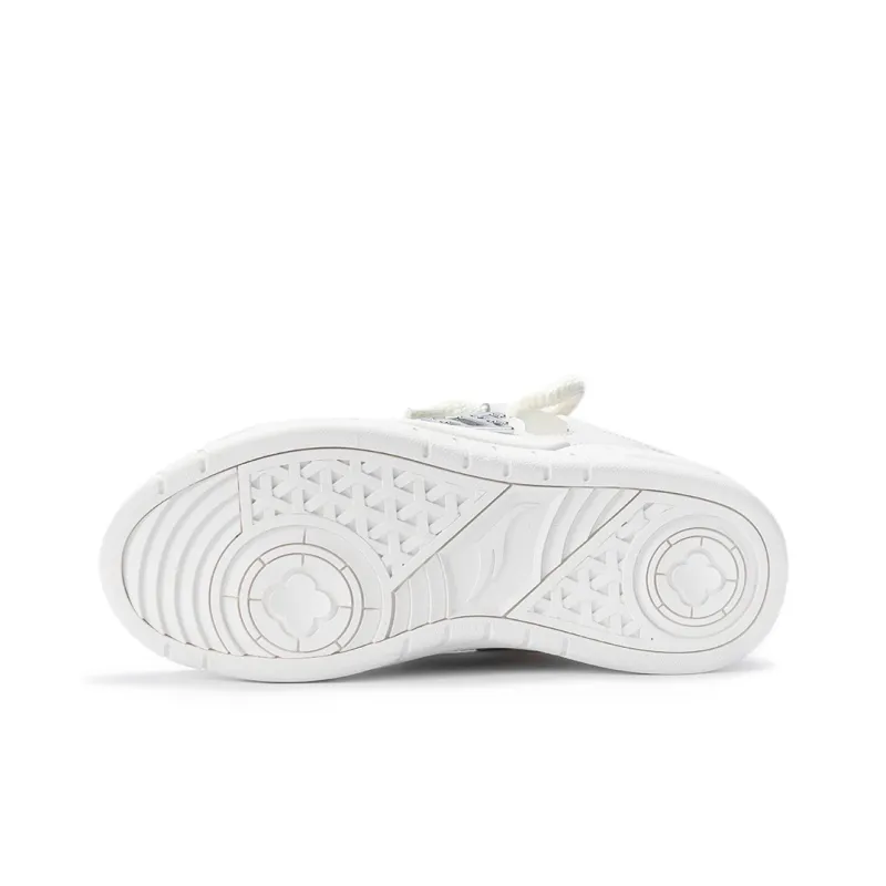 FERNANDA FRANKLIN Flying Fish Series Skateboard Shoes Men Low-Top White-5
