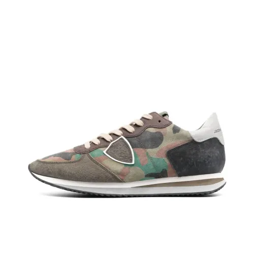 PHILIPPE MODEL Paris Camouflage-pattern Print Logo Sneakers