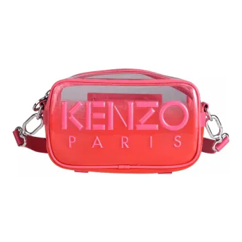 KENZO PVC Camera Bag, Shoulder Bag, Crossbody Bag Women's Gradient Red