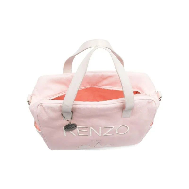 KENZO Cotton With Leather Maternity And Baby Bag Shoulder Bag Crossbody Bag Handbag Women's Pink-2