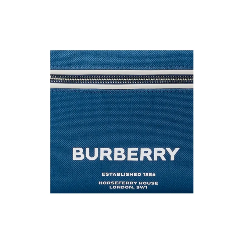 Burberry Cotton With Polyamide Fanny Pack Regular Men's Blue-4