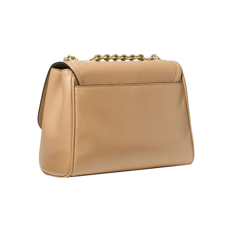 MICHAEL KORS PARKER Cow Leather Square Bag, Handbag, Shoulder Bag Medium Size Women's Camel-1