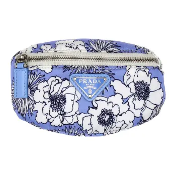 PRADA Nylon Wallet Men's Blue Purple