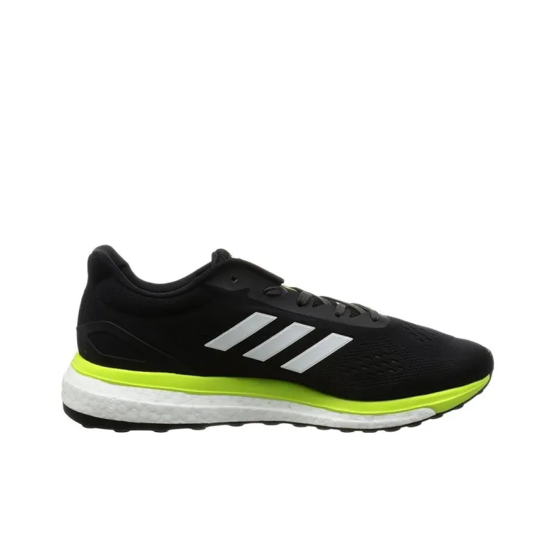 Adidas Response Super 2.0 Low Top Running Shoes Men's Black White Green-1