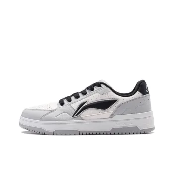LiNing Tianji 2.0 Cushioning Low Top Skateboard Shoes Men's White Gray Black