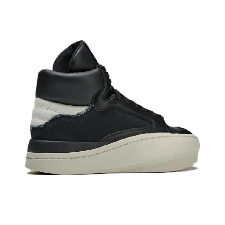 Adidas Y 3 Centennial Hi Black Bliss Off White-3