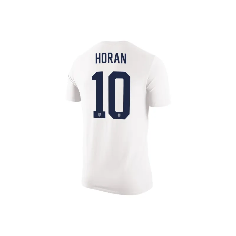 Nike USA Soccer Team Olympic Series Lindsey Horan USWNT T-Shirt Men's White-1