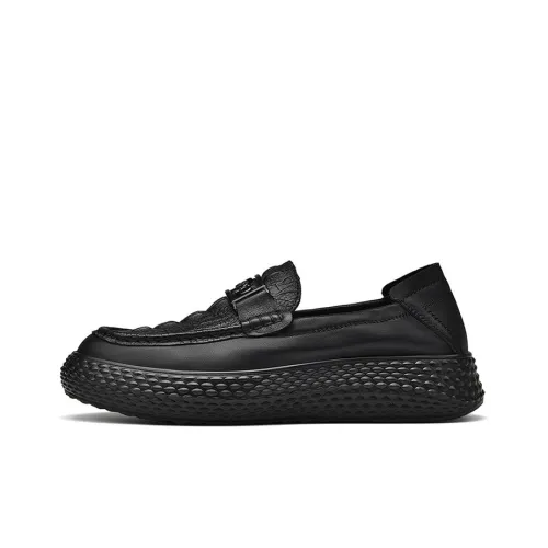 Jeep Dress Shoes Men Low-Top Black