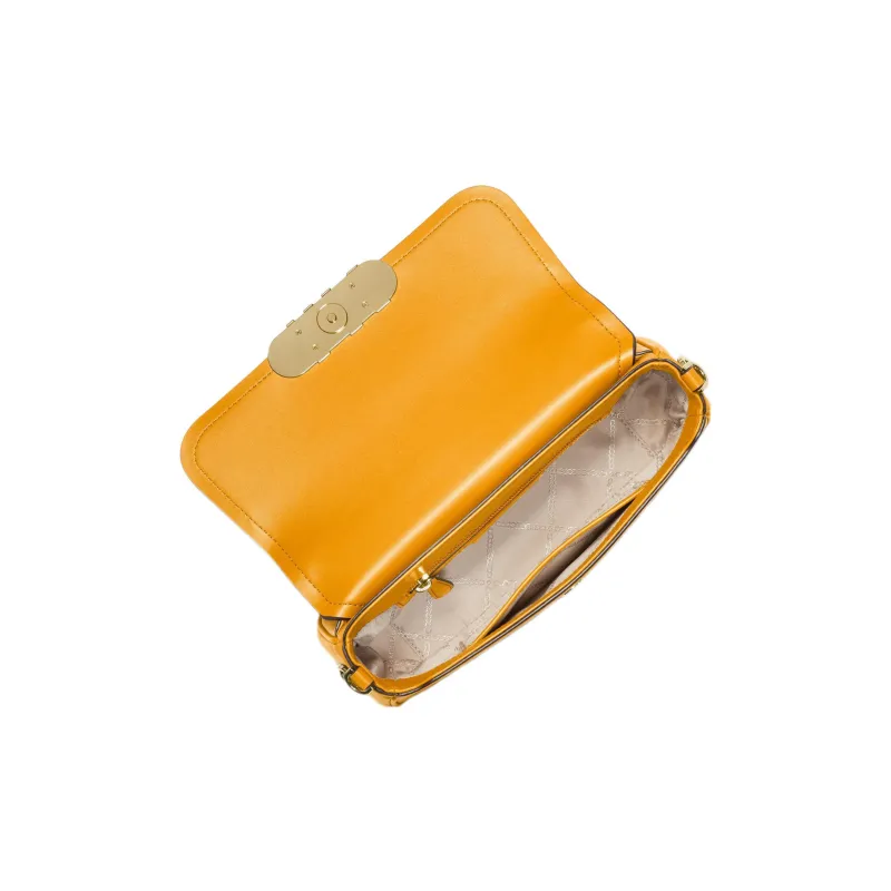 MICHAEL KORS PARKER Cow Leather Envelope Bag Handbag Shoulder Bag Medium Size Women's Saffron-1
