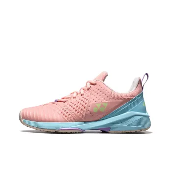 YONEX Power Cushion Sonikage 3 Low Top Tennis Shoes Women's Pink Blue