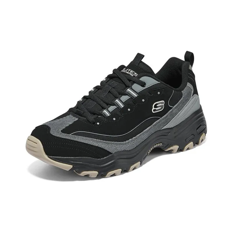 Skechers D'lites 1.0 Marathon Running Shoes 'Black Grey'-2
