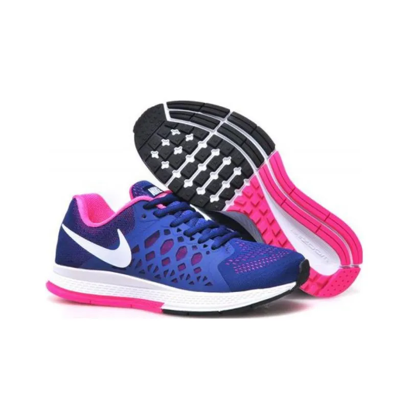 Nike Air Zoom Pegasus 39 Anti Slip Wear Resistant Low Top Running Shoes Women's Blue-4