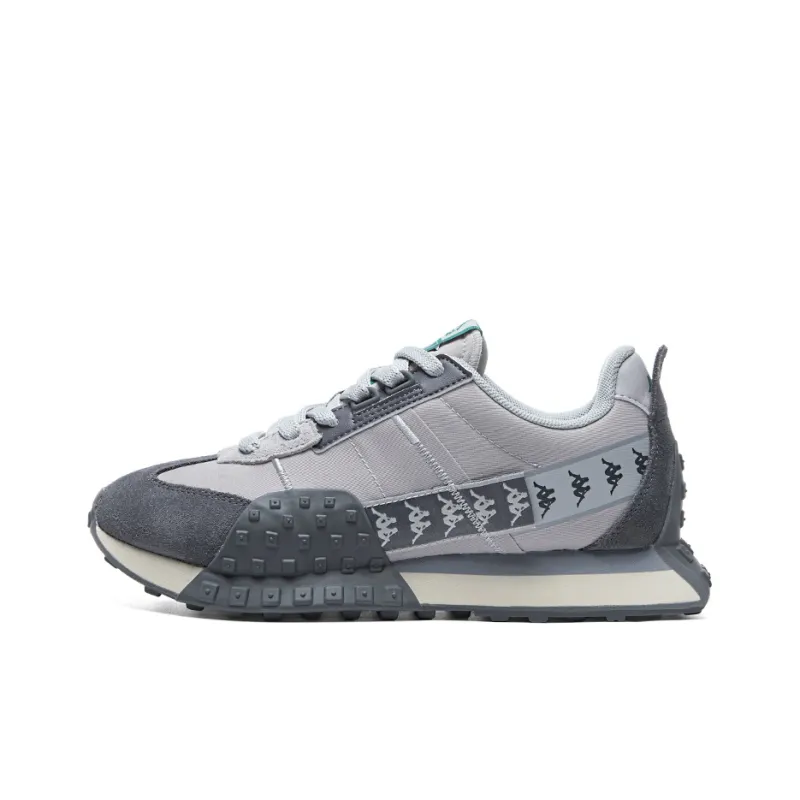 Kappa Cushioning, Abrasion Resistant, Waterproof, Lightweight Low Top Casual Running Shoes Unisex Gray-0