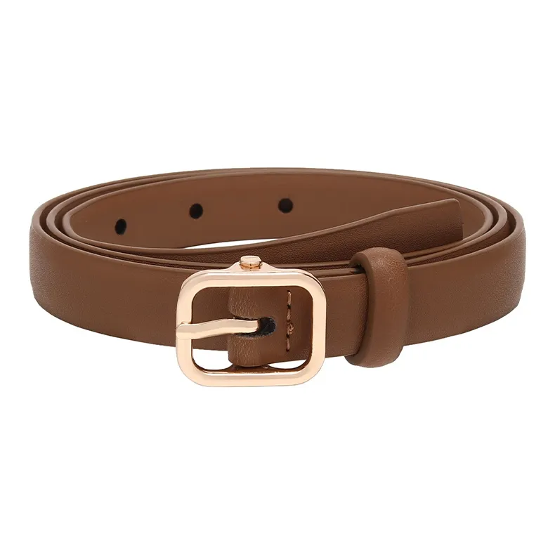 FREE RABBITⅡ New Arrival Decorative Hand Stitched Genuine Leather Leather Belts Women's 1.8cm-3