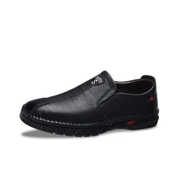 HUANAI Men's Casual Shoes Men Low Top Brown/Black