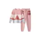 [Women's Crew Neck]Tea Pink Multicolor
