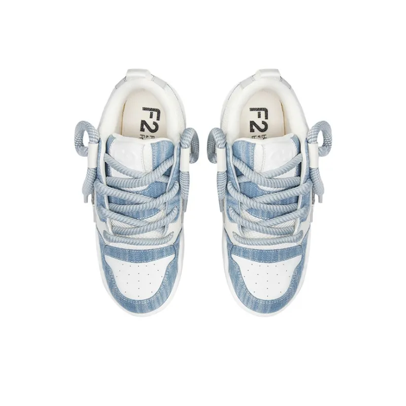 FERNANDA FRANKLIN Flying Fish Series Skateboard Shoes Men Low-Top White-2