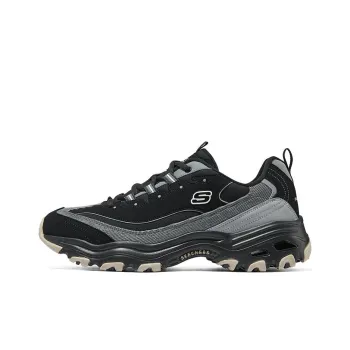 Skechers D'lites 1.0 Marathon Running Shoes 'Black Grey'