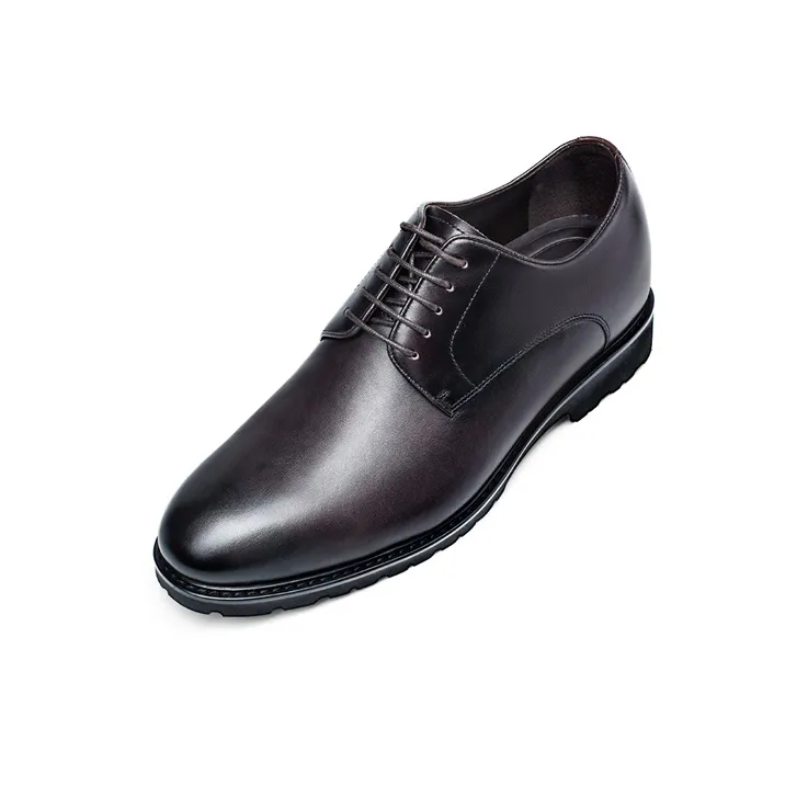 He Jinchang Dress Shoes Men's Dark Brown-2