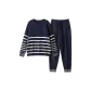 [Men's]Dark Blue Stripes Pattern