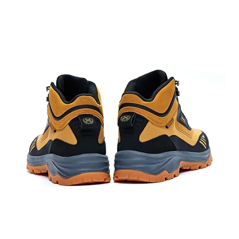 Jeep Cushioning Anti Slip Wear Resistant Water Resistant Coverage High Top Outdoor Shoes Unisex Orange Yellow-2