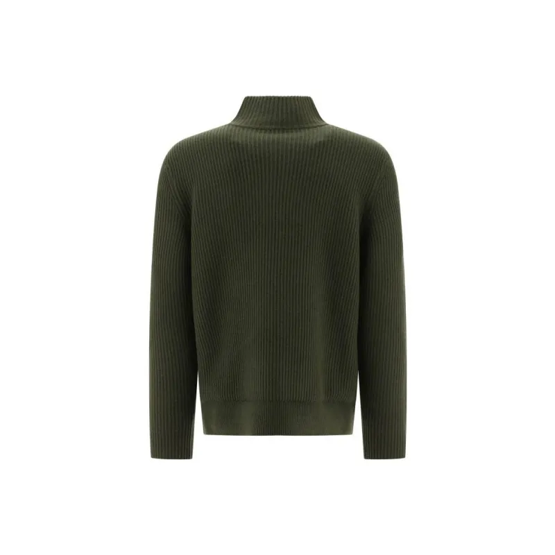 A.P.C High Neck Ribbed Knitted Jumper-1