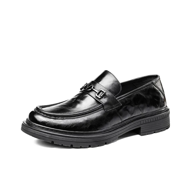 LAORENTOU Dress Shoes Men Low Top Black/Brown-1