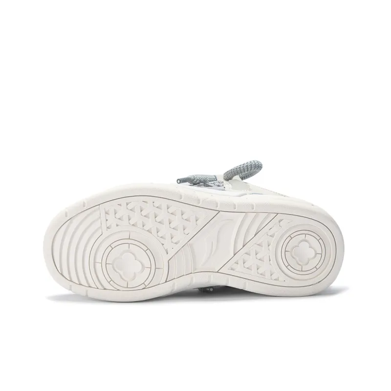 FERNANDA FRANKLIN Flying Fish Series Skateboard Shoes Men Low-Top White-5