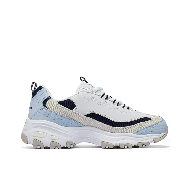 Skechers D'Lites Varsity Spirit Shoes 'White Blue Black' Women's-1