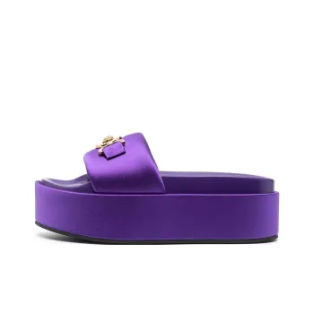 VERSACE Medusa '95 Slide Slippers Women's Purple